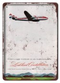 LOCKHEED METALOWY SZYLD PLAKAT RETRO #06223