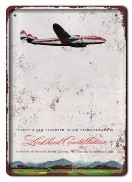 LOCKHEED METALOWY SZYLD PLAKAT RETRO #06223