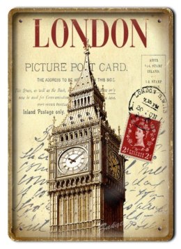 LONDON METALOWY SZYLD OBRAZEK VINTAGE RETRO #02390