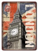 LONDYN BIG BEN METALOWY SZYLD PLAKAT RETRO #07148