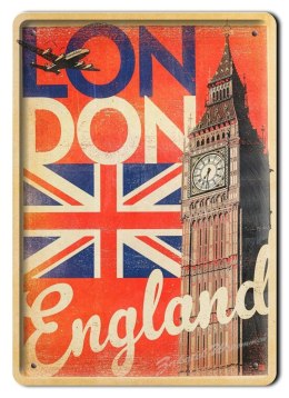LONDYN PLAKAT METALOWY SZYLD OBRAZEK VINTAG #01683
