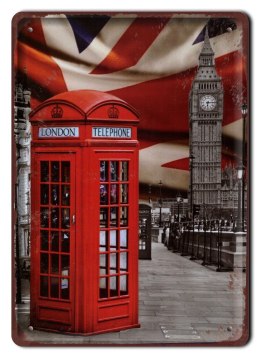 LONDYN PLAKAT METALOWY SZYLD RETRO VINTAGE #11635