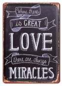 LOVE PLAKAT METALOWY SZYLD TABLICZKA RETRO #11636
