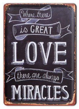 LOVE PLAKAT METALOWY SZYLD TABLICZKA RETRO #11636
