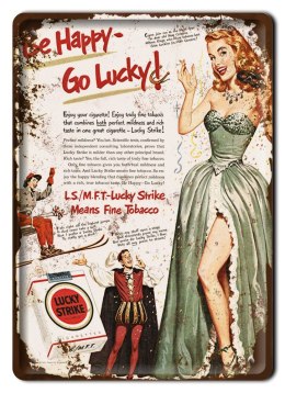 LUCKY STRIKE PLAKAT METALOWY SZYLD RETRO #10859