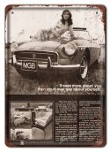 M G B GARAŻ METALOWY SZYLD VINTAGE RETRO #05754