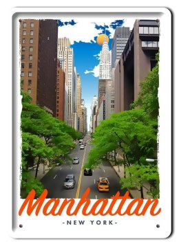 MANHATAN PLAKAT METALOWY SZYLD OBRAZEK #20447