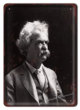 MARK TWAIN METALOWY SZYLD OBRAZEK RETRO #05475