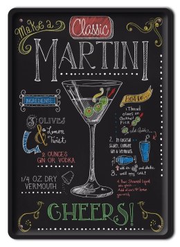 MARTINI DRINK METALOWY SZYLD PLAKAT RETRO #07468