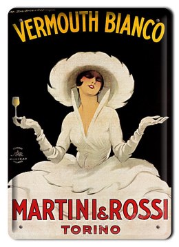 MARTINI METALOWY SZYLD PLAKAT RETRO #O01908