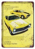 MAVERICK METALOWY SZYLD PLAKAT VINTAGE RETRO #05355