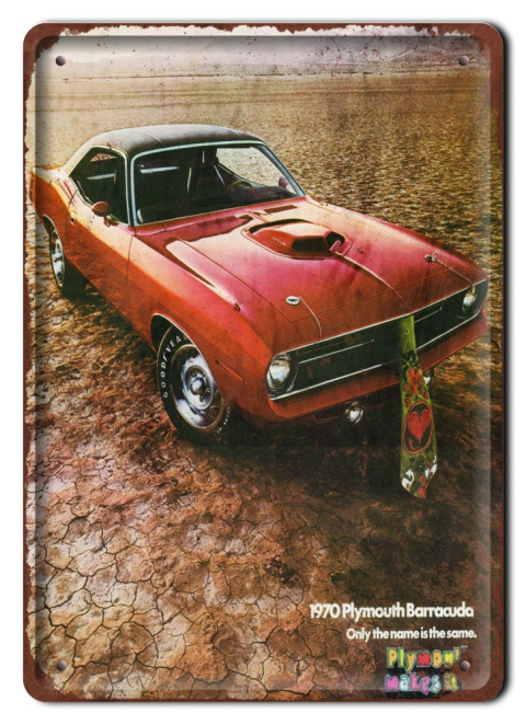 BARRACUDA METALOWY SZYLD PLAKAT RETRO #06823