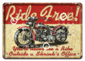 HARLEY KALENDARZ METAL.SZYLD PLAKAT RETRO #06469