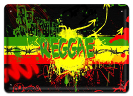 REGGAE METALOWY SZYLD PLAKAT OBRAZEK RETRO #06781