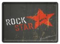 ROCK STAR METALOWY SZYLD OBRAZEK RETRO #03638