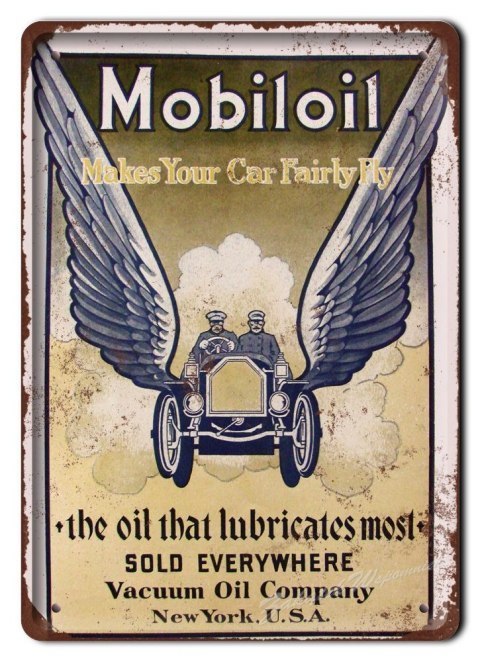 MOBILOIL METALOWY SZYLD PLAKAT OBRAZEK RETRO #06172