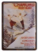 MONT BLANC METALOWY SZYLD PLAKAT RETRO #00711