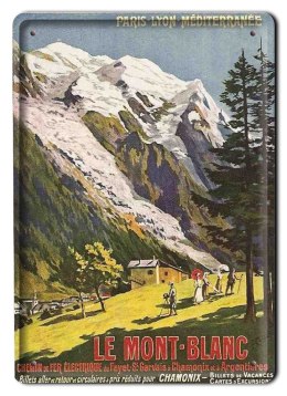 MONT BLANC METALOWY SZYLD PLAKAT RETRO #08586