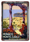 MONTE KARLO METALOWY SZYLD VINTAGE RETRO #09560