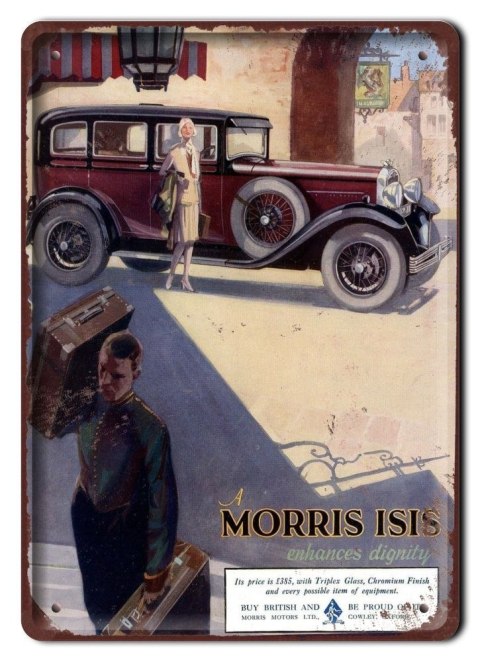 MORRIS GARAGE METALOWY SZYLD PLAKAT RETRO #07601