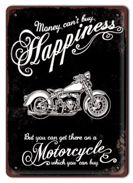 MOTOCYKL METALOWY SZYLD PLAKAT RETRO #08215