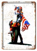 MOTOCYKL METALOWY SZYLD PLAKAT RETRO #08502