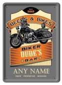 MOTOCYKL METALOWY SZYLD PLAKAT VINTAGE RETRO #08448