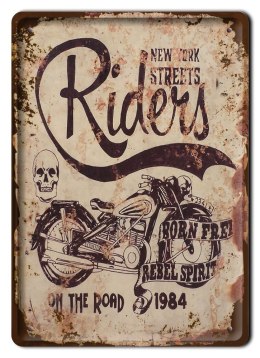MOTOCYKL PLAKAT METALOWY SZYLD RETRO #10104