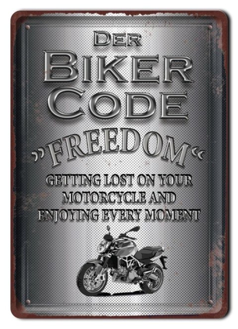 MOTOCYKL PLAKAT METALOWY SZYLD RETRO VINTAGE #10252