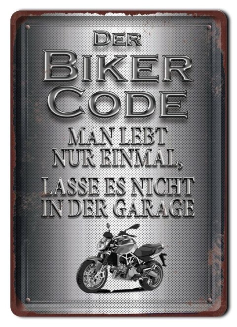 MOTOCYKL PLAKAT METALOWY SZYLD RETRO VINTAGE #10256