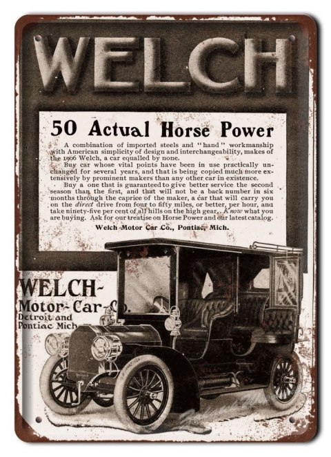 MOTOR-CAR METALOWY SZYLD PLAKAT RETRO #06327