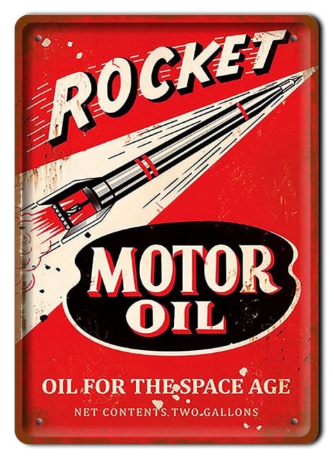 MOTOR OIL GARAGE METALOWY SZYLD PLAKAT RETRO #07383