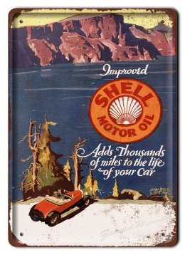 MOTOR OIL METALOWY SZYLD PLAKAT RETRO #06319