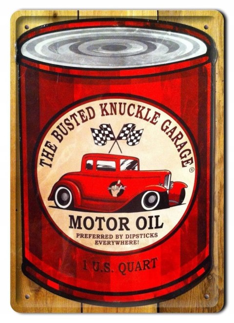 MOTOR OIL METALOWY SZYLD PLAKAT RETRO #07983