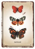 MOTYLE METALOWY SZYLD PLAKAT VINTAGE RETRO #00433