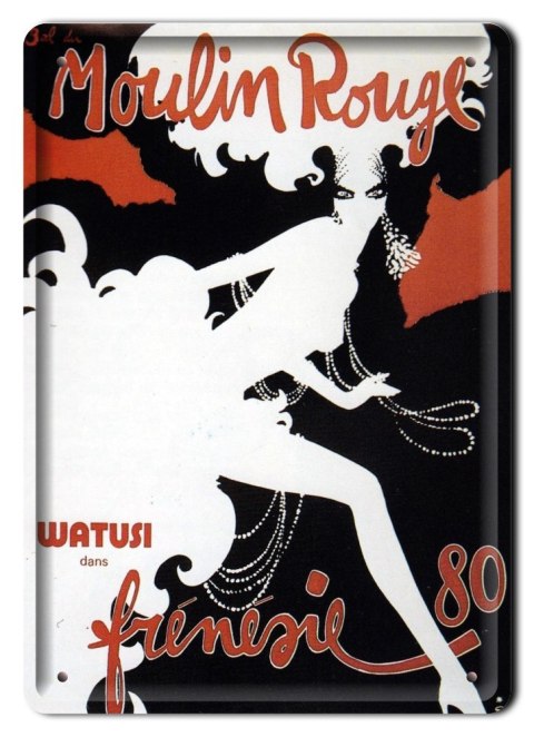 MOULIN ROUGE METALOWY SZYLD PLAKAT RETRO #08461