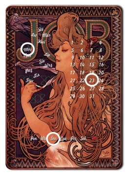 MUCHA KALENDARZ METALOWY SZYLD PLAKAT RETRO #06451