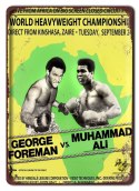 MUHAMMAD ALI METALOWY SZYLD PLAKAT RETRO #08524