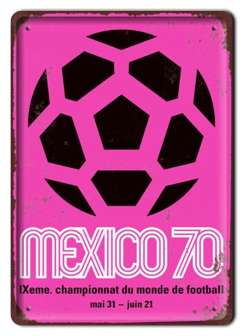 MUNDIAL 1970 METALOWY SZYLD VINTAGE RETRO #09303