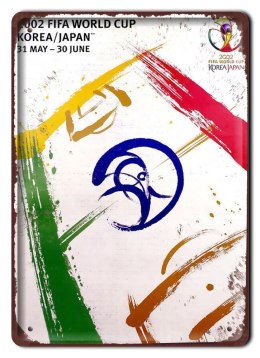 MUNDIAL 2002 METALOWY SZYLD VINTAGE RETRO #09311