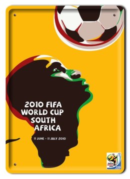 MUNDIAL 2010 METALOWY SZYLD VINTAGE RETRO #09313