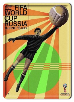 MUNDIAL 2018 METALOWY SZYLD VINTAGE RETRO #09315