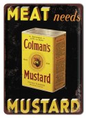 MUSZTARDA METALOWY SZYLD PLAKAT RETRO #08711