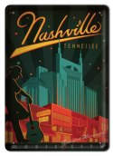 NASHVILLE METALOWY SZYLD PLAKAT VINTAGE #04916