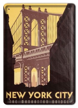 NEW YORK CITY METALOWY SZYLD VINTAGE RETRO #07493
