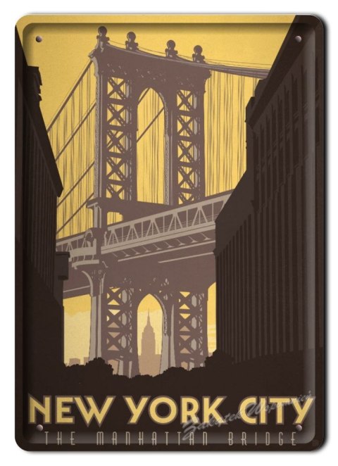 NEW YORK METALOWY SZYLD OBRAZEK PLAKAT #04919