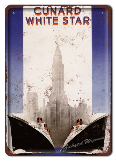 NEW YORK METALOWY SZYLD PLAKAT OBRAZEK RETRO #06066
