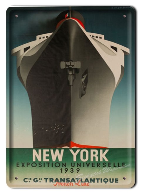 NEW YORK METALOWY SZYLD PLAKAT RETRO #01905