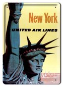 NEW YORK METALOWY SZYLD PLAKAT RETRO #07500