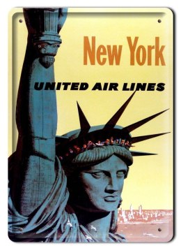 NEW YORK METALOWY SZYLD PLAKAT RETRO #07500